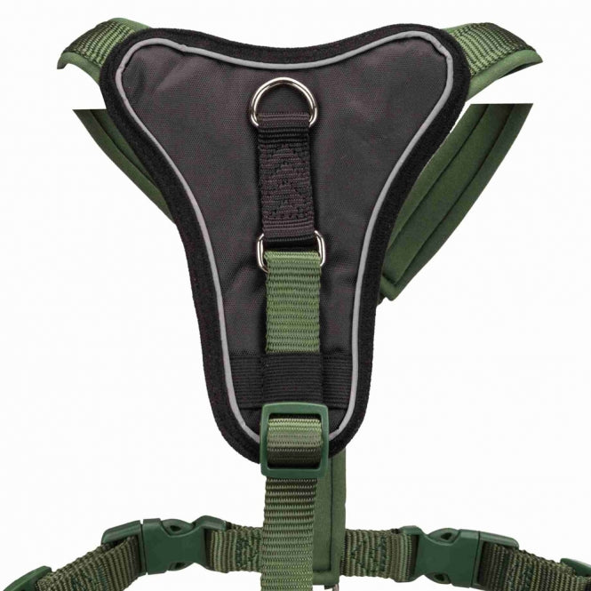 Trixie Premium Y-Geschirr - waldgrün - 75-95 cm/25 mm