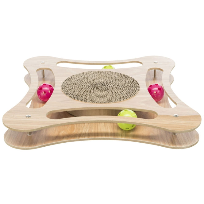 Trixie Kratzpappe mit Holzrahmen - 35 - 4 - 35 cm
