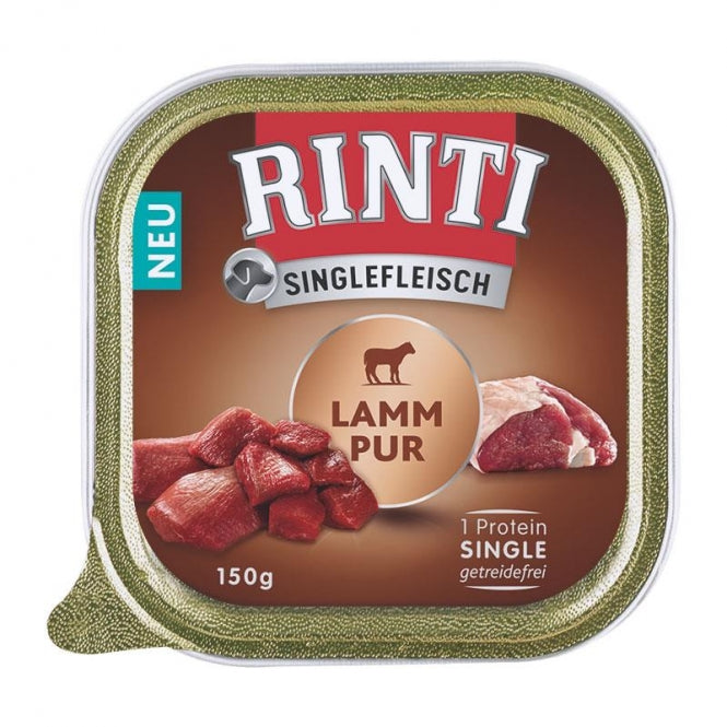 Rinti Schale Singlefleisch Lamm Pur 150g- 11 Stück (7,27 €/kg)