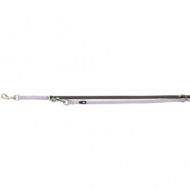 Trixie Premium Verlängerungsleine mit Neopren-Polsterung - flieder/grafit - 2,00 m/15 mm