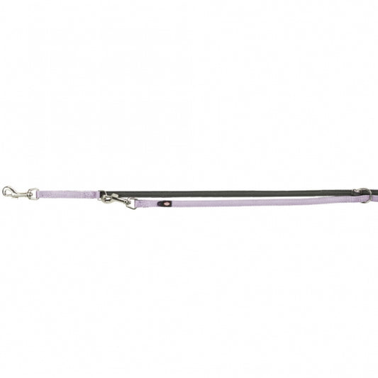 Trixie Premium Verlängerungsleine mit Neopren-Polsterung - flieder/grafit - 2,00 m/15 mm