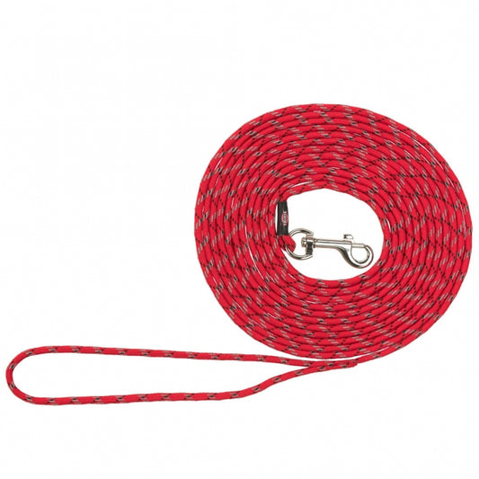 Trixie Junior Welpen-Schleppleine, rund - Rot / 4m, Ã¸ 4mm
