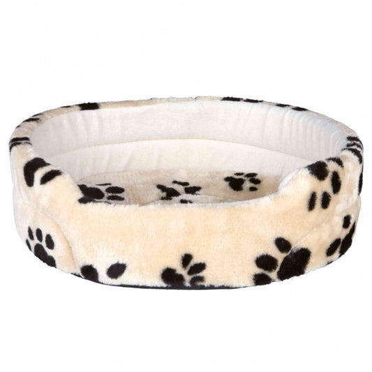 Trixie Bett Joey - beige mit Pfoten - 55 -48 cm