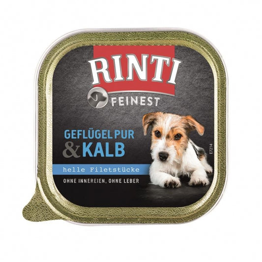 Rinti Schale Feinest Geflügel Pur & Kalb 150g-  11 Stück (8,60€/kg)