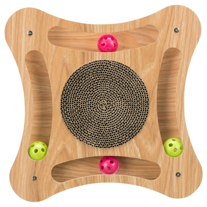 Trixie Kratzpappe mit Holzrahmen - 35 - 4 - 35 cm