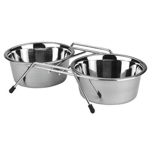Kerbl Doppelnapfständer - 2 x 1.800ml