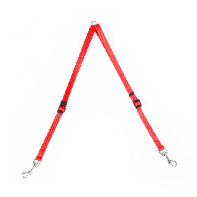Duvoplus Nylon-KupplungsStück für Hundeleine - Rot
